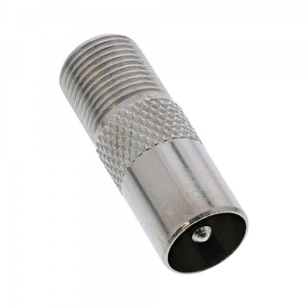 InLine® Koaxial Adapter, IEC- Stecker (Antenne) auf F-Buchse, TV / Sat /  Antennen, Installation / Reinigung, Produkte