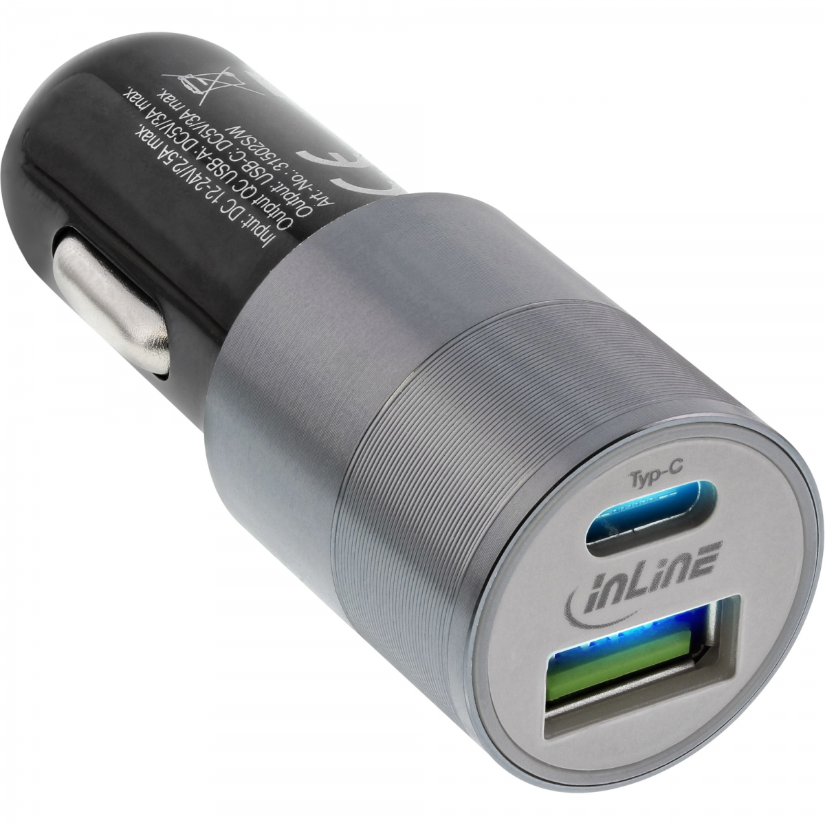 12V USB Steckdose Auto Ladegerät mit Schalter,KFZ-Ladegerät